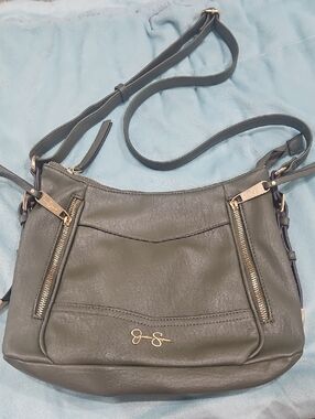 Jessica Simpson Olive Green Crossbody with Gold Hardware
